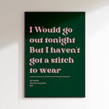 Personalised Song Lyric Print