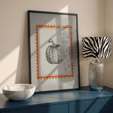 Vintage Pumpkin Stamp