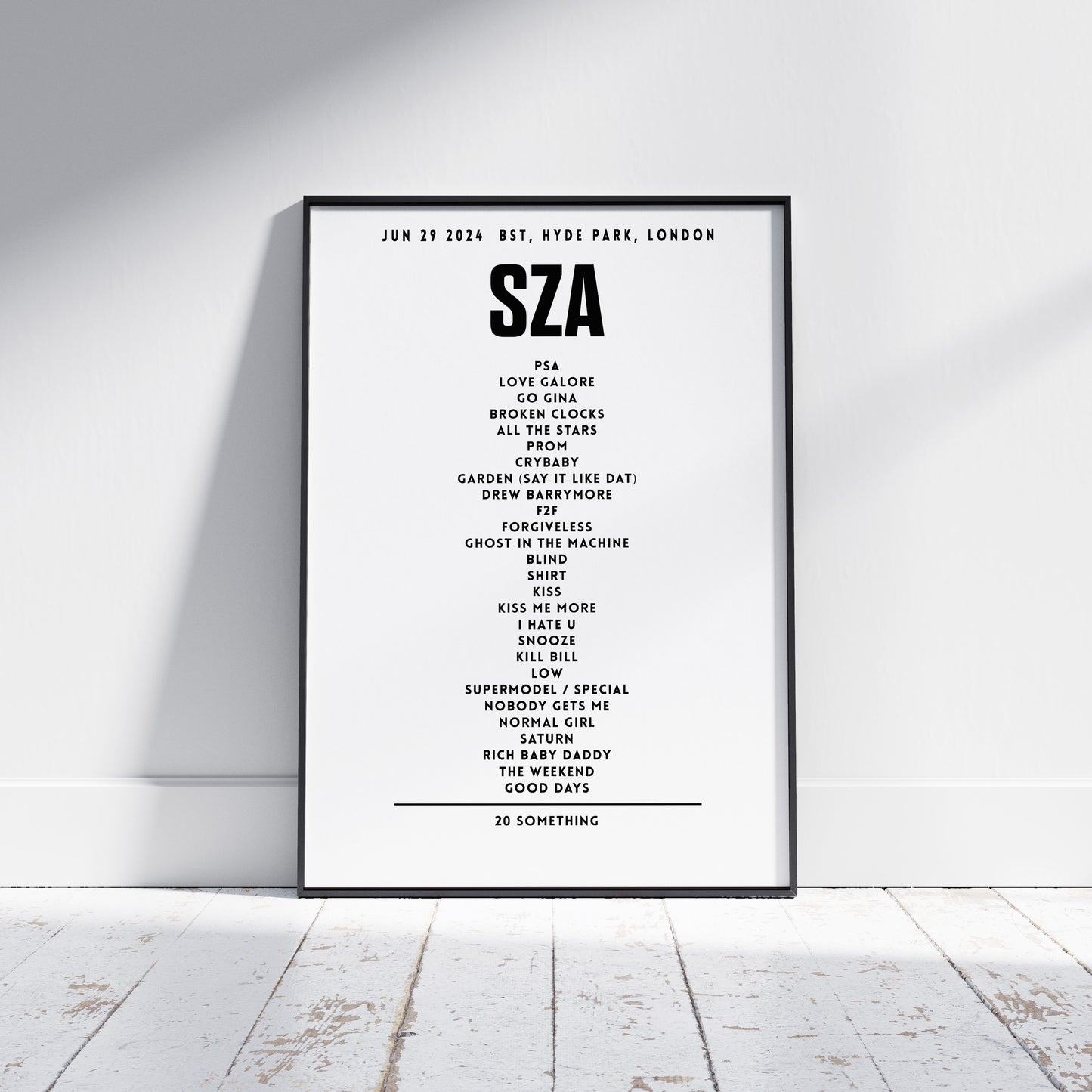 SZA Setlist - June 29th 2024, BST, Hyde Park, London