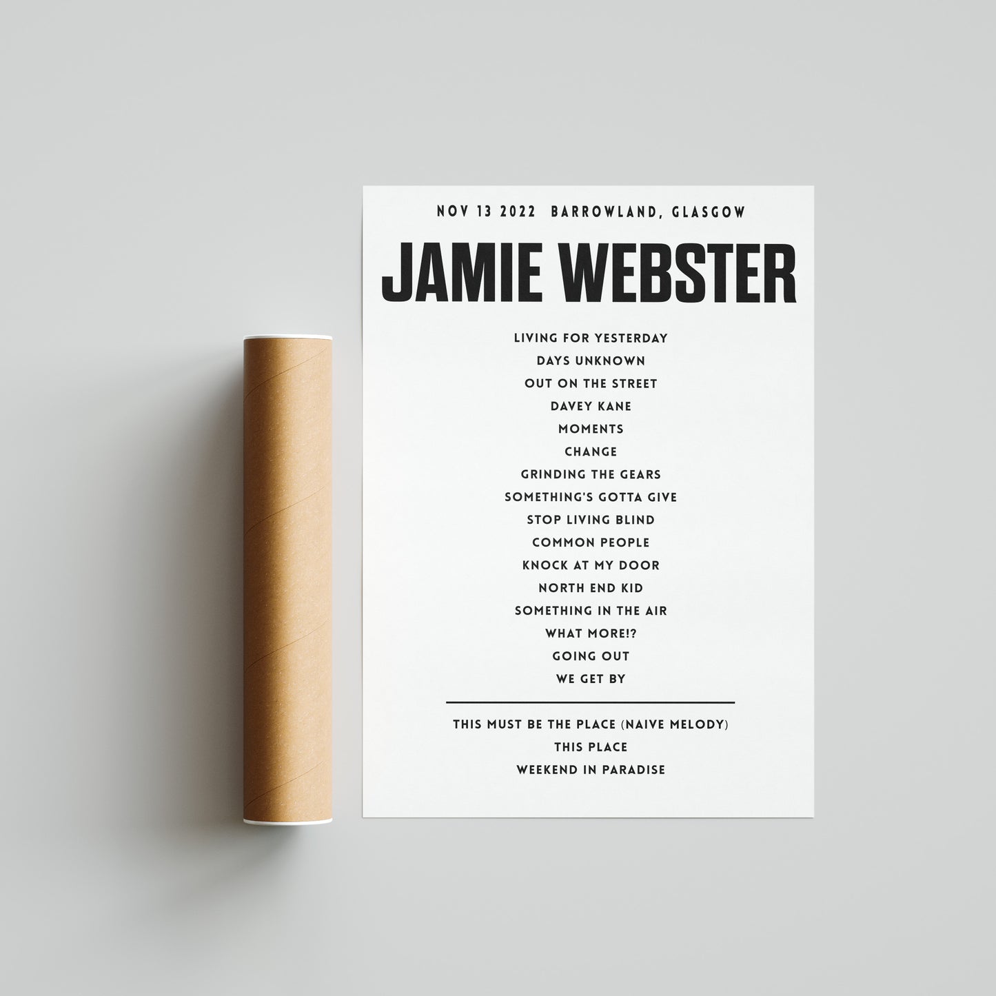 Jamie Webster, November 13th 2022,  Barrowland, Glasgow