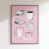 Kaffee- und Kuchendruck
