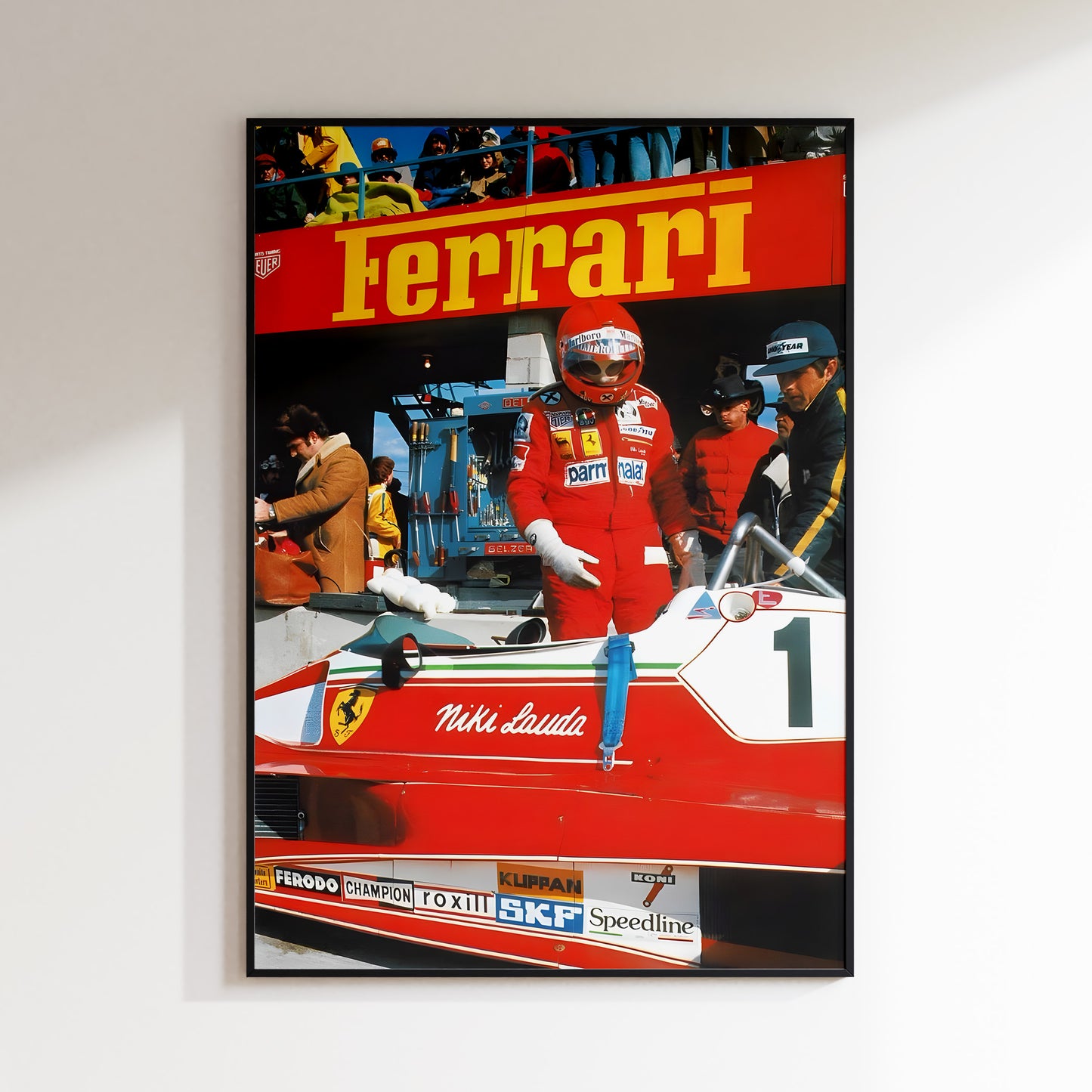 Ferrari Niki Lauda Formula 1 Poster