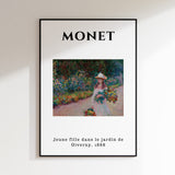 Monet - Jeune Fille Dans Le Jardin, 1888