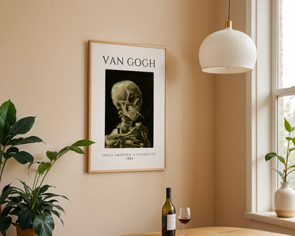 Skull Smoking - Van Gogh