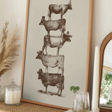 Whimsical Cow Stack