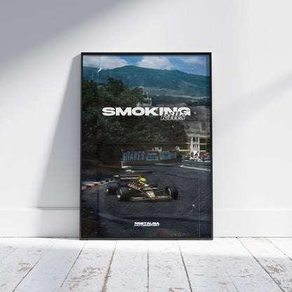 Smoking Kills Vintage F1 Poster