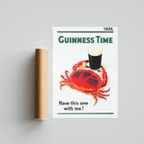 Vintage Guinness Time Crab - Have This One With Me!
