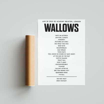 Wallows - August 20th 2025 O2 Academy Brixton, London