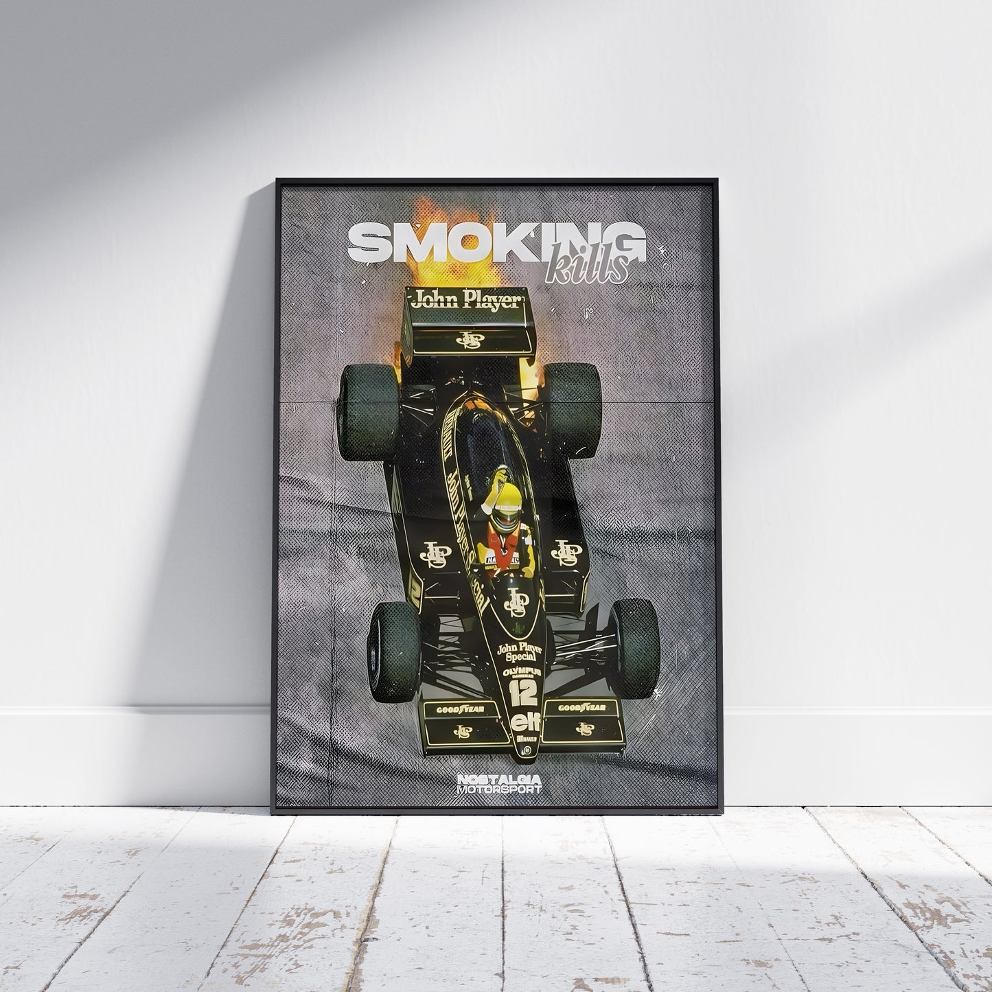 Smoking Kills Vintage F1 Poster John player