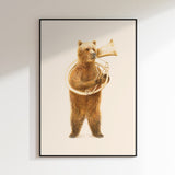 Whimsical Tuba Bear