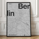 Minimalist Berlin Map
