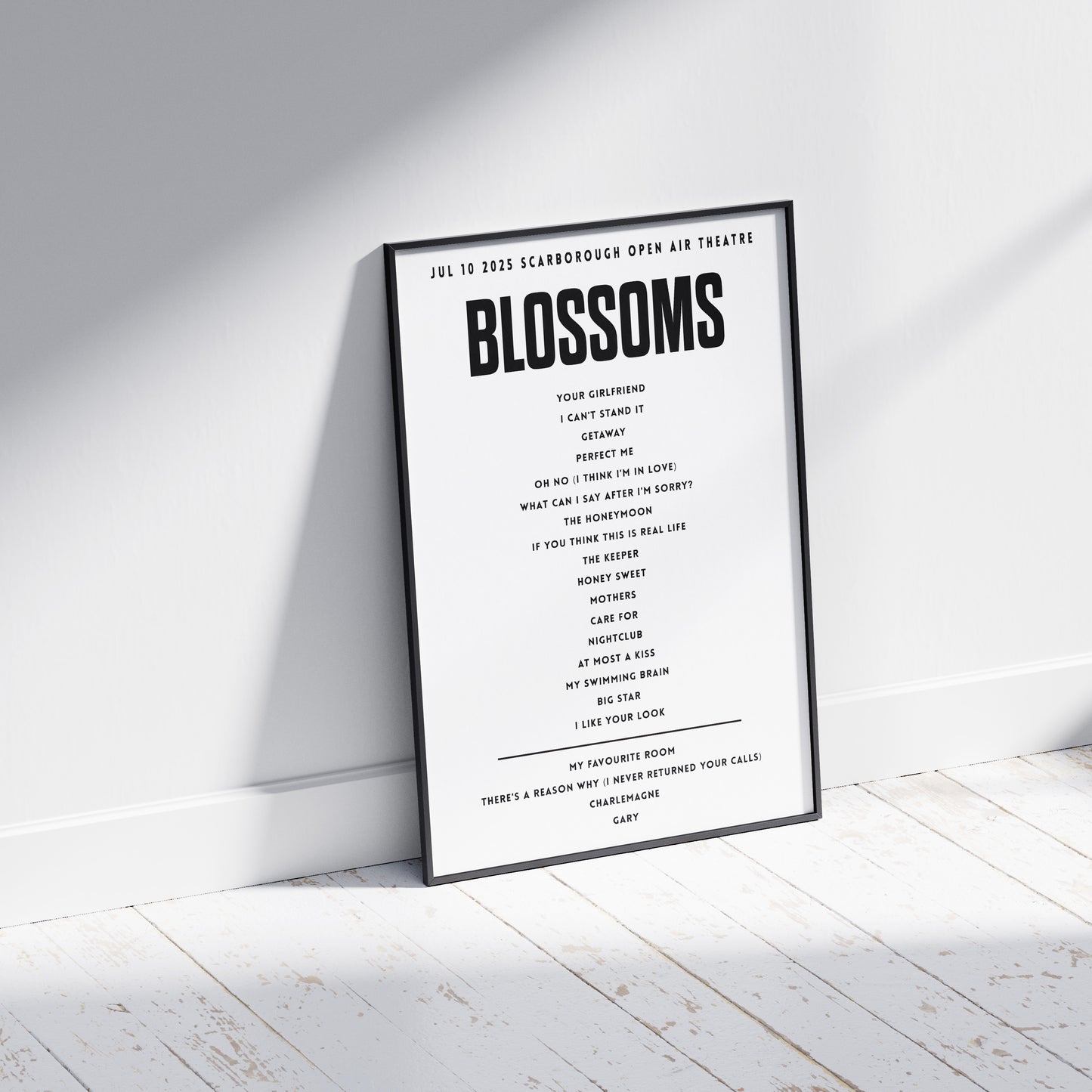 Blossoms July 10 2025  Scarborough Open Air Theatre, Scarborough