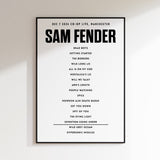 Sam Fender Setlist - December 7th 2024 Co-Op Live, Manchester