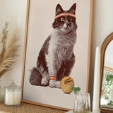 Retro Tennis Cat