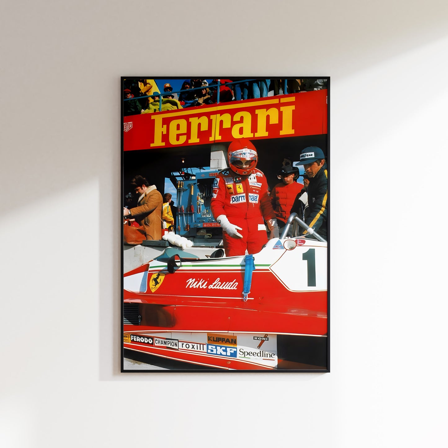 Ferrari Niki Lauda Formula 1 Poster