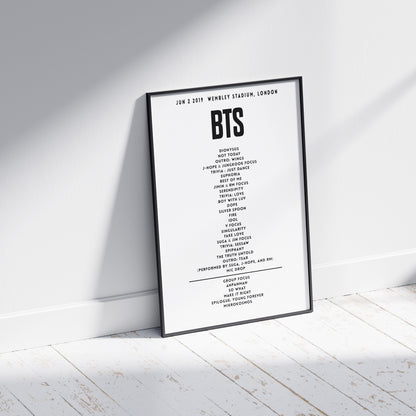 BTS June 2nd 2019 Wembley Stadium, London