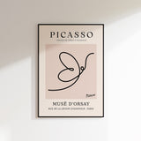 Picasso - Butterfly Line Drawing