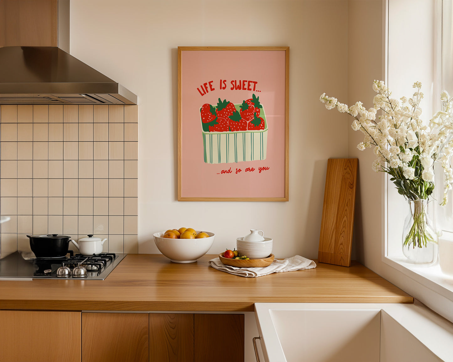 Life is Sweet... Strawberry Print