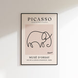 Picasso - Elephant Animal Drawing