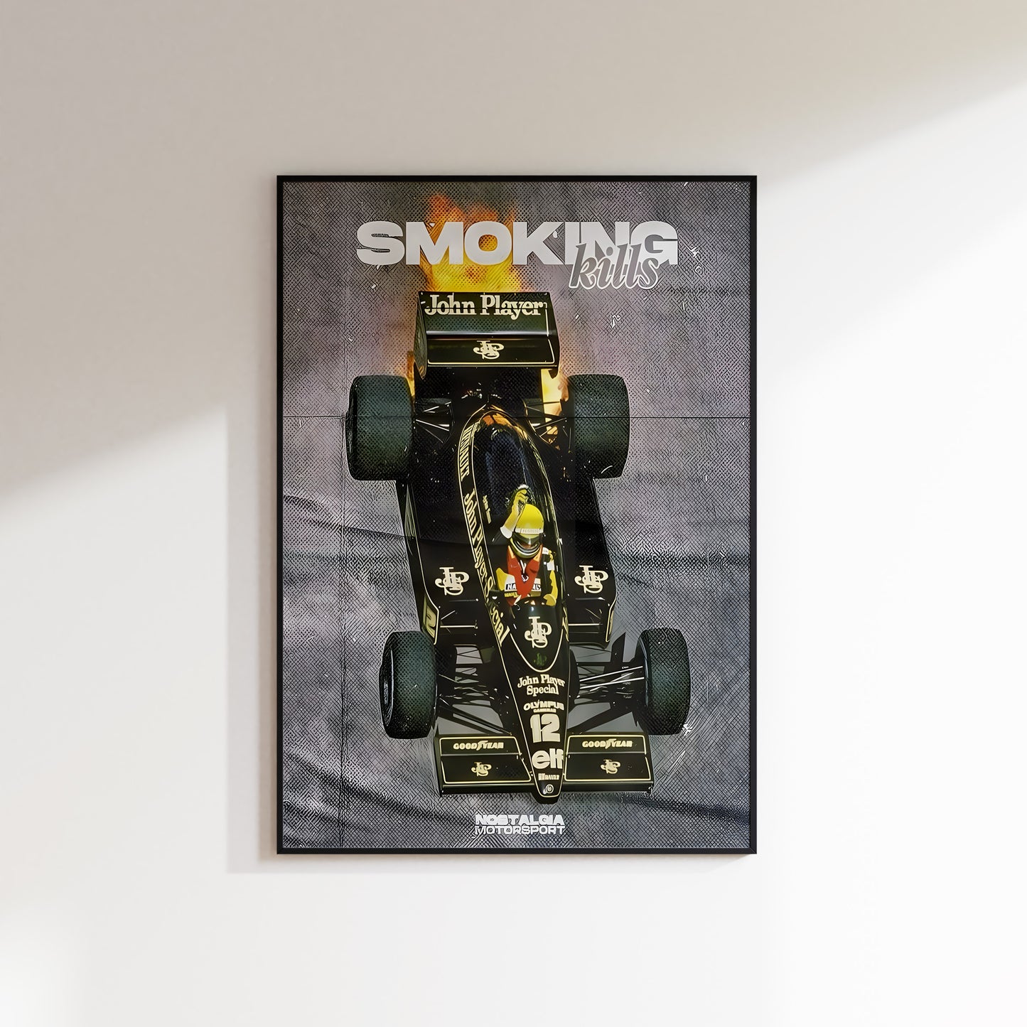 Smoking Kills Vintage F1 Poster John player