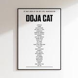 Doja Cat Setlist - 27th May 2026 at Co-op Live, Manchester, England