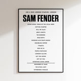 Sam Fender Setlist – 6. Juni 2025, London Stadium
