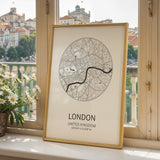 London Stadt Print | Personalisiertes London Wandkunst Poster