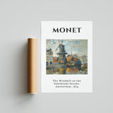 Monet – Die Windmühle Amsterdam 1874