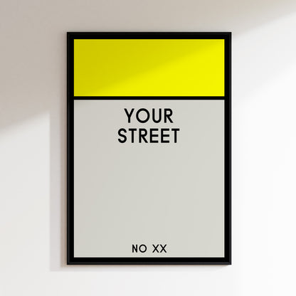Personalized Monopoly-Style Property Card