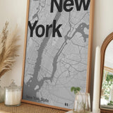 Modern New York City Map
