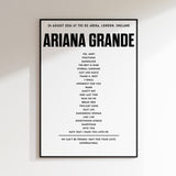 Ariana Grande setlist – 24th August 2026 at The O2 Arena, London, England