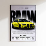 BMW M3 G80 Competition Poster