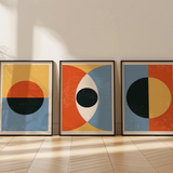 Bold Geometric Circles Set of 3