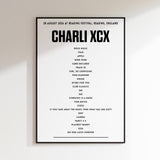 Charli xcx setlist – 28th August 2026 at Reading Festival, Reading, England