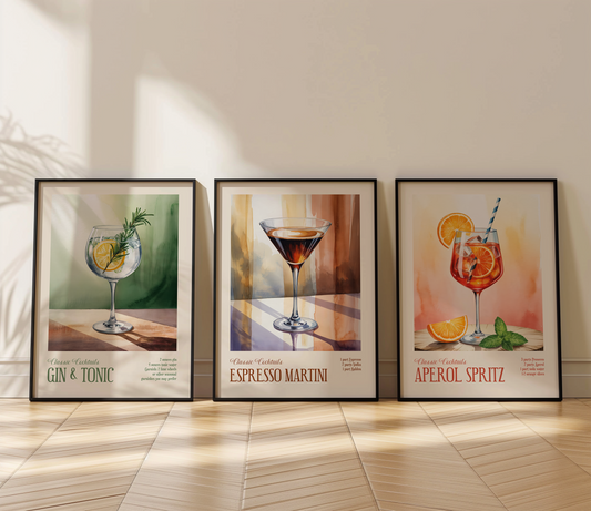 Classic Cocktail Set of 3