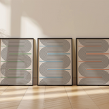 Curved Lines Dance Set of 3