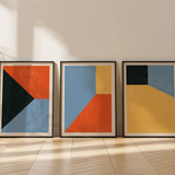 Geometric Colour Blocks Set of 3