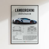 Lamborghini Aventador Poster