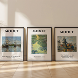 Monet Classic Artwork Set of 3