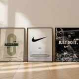 Set of 3 Nike Posters – Iconic Sportswear & Athletic Wall Art