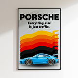 Porsche 911 GT3 RS Poster | Retro Porsche