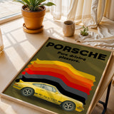 Classic Porsche 911 Carrera Poster | Retro Porsche