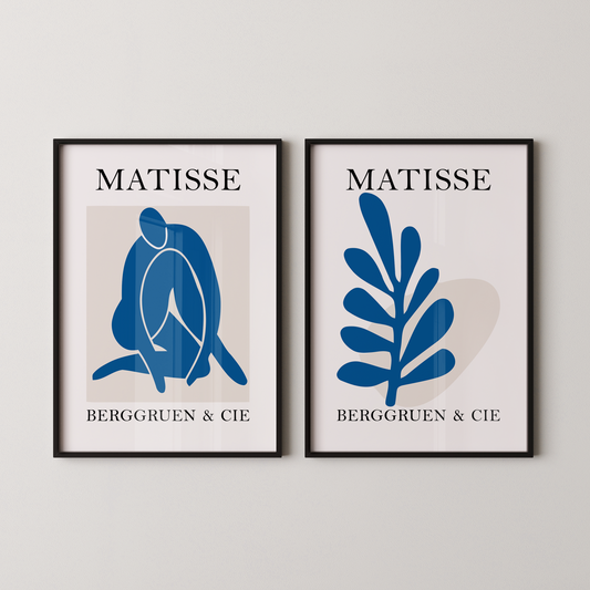 Set of 2 Henri Matisse Berggruen and Cie Blue
