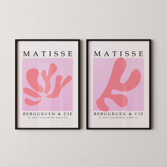 Set of 2 Henri Matisse Berggruen and Cie Pink
