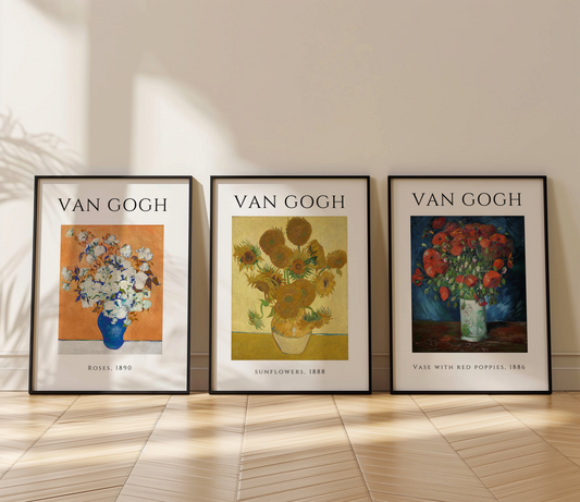 Van Gogh - Flowers Set of 3