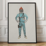Orange Beanie Astronaut