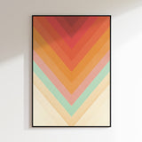 Retro Chevron Color Gradient