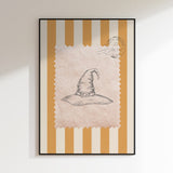 Vintage Witch Hat Stamp