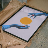 Vibrant Hands Orange Circle