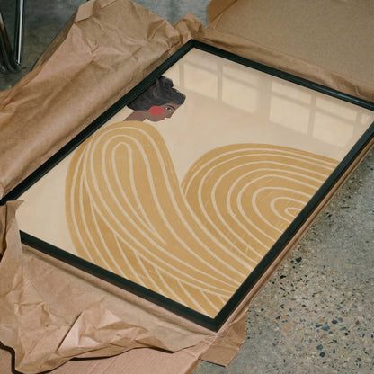 Woman Golden Waves
